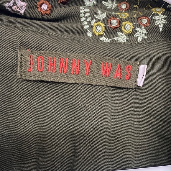 Johnny Was Olive Floral Embroidered Jacket - Picture 2 of 7